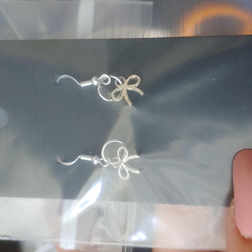 ❤❤Sterling Silver 925 The perfect bow earrings❤❤ - Picture 2 of 2